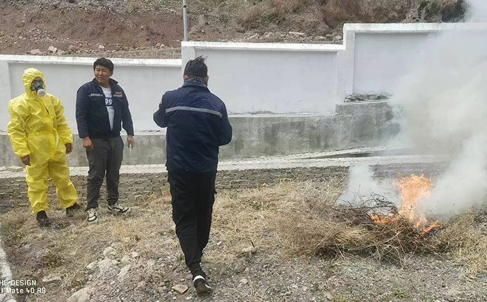 德欽縣污水處理廠應(yīng)急培訓(xùn)、實(shí)操演練